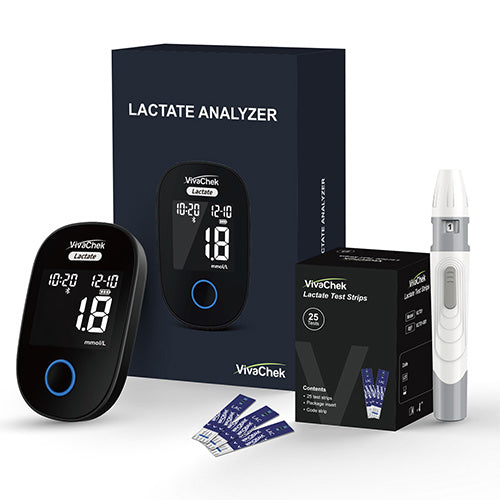 Lactate Analyzer and Strip, Accurate, VivaChek, Room Temperature Storage, 